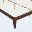 Grand lit plateforme Mid-Century moderne en bois de bambou de 12 pouces avec support en lattes de bois-1764435707-1764435653