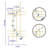 2 Set Bling Jeweled Crystal Metal Wall Art-421277820