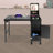 Rolling Foldable Manicure Table With 3 Drawers-1730684095