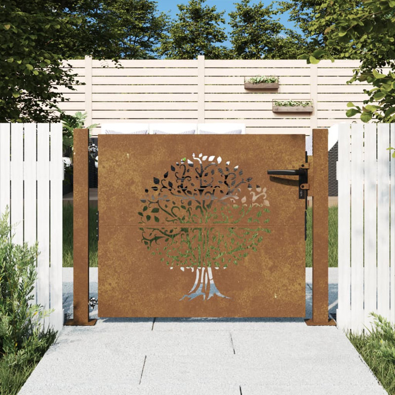 Quasqueton Gate Fencing, Brown, 80" H x 105" W x 1.6" D