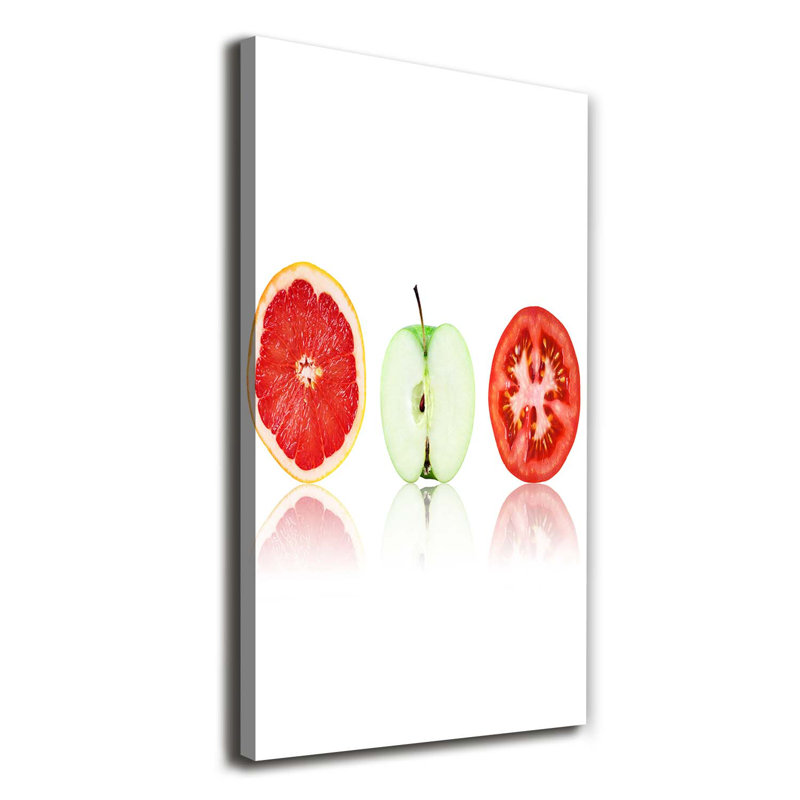Fruits And Vegetables - Wrapped Canvas Print