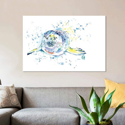 «Emil the Seal» par Lisa Whitehouse - impression sur toile tendue