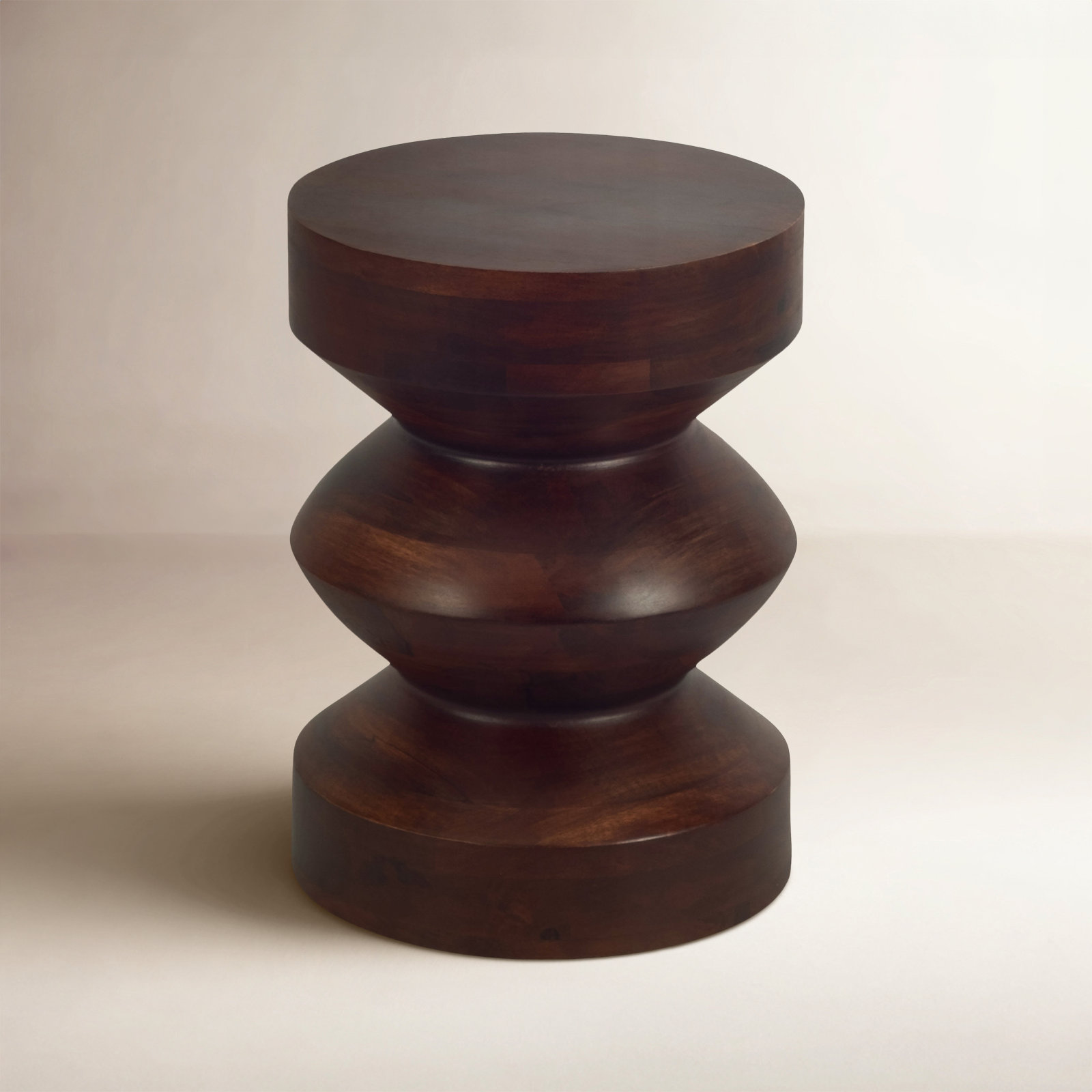 Maberley 18'' Tall Solid Wood Pedestal End Table