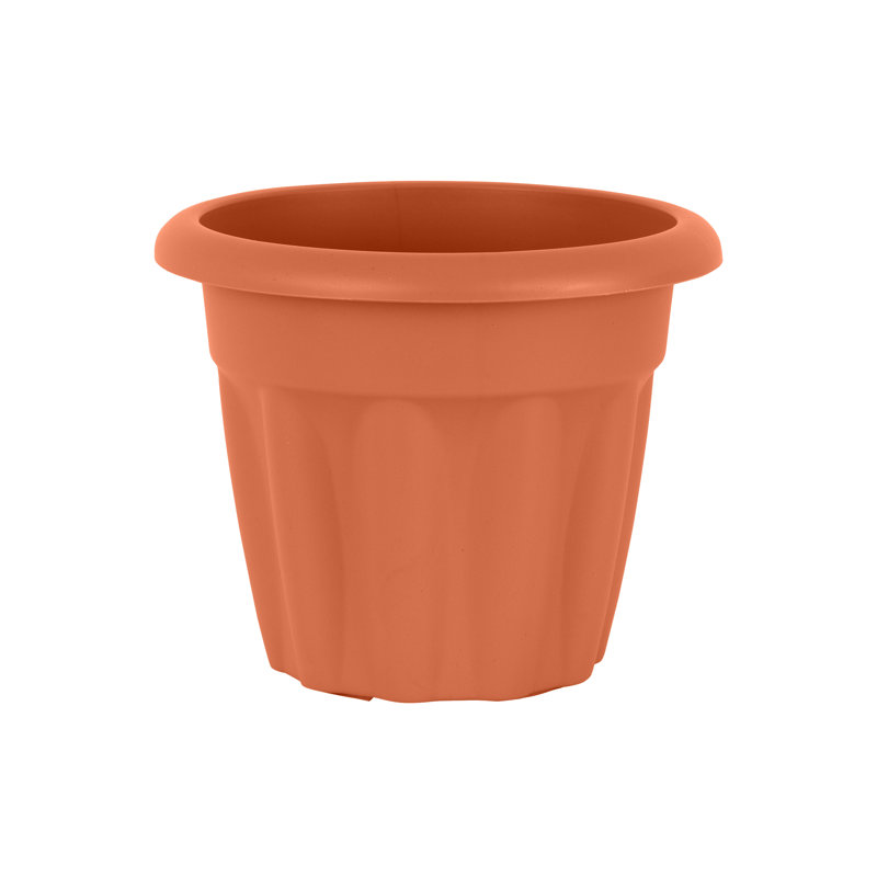 Wham Vista 25cm Round Planter Pack of 6 Terracotta