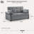 Serta Sabrina 73" Queen Rolled Arm Tufted Back Convertible Sleeper Sofa Bed with Cushions-86312421
