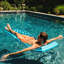 Chaise longue de piscine en mousse durable Big Joe avec appui-tête, mousse résistante au pelage, 6 pi-86572786