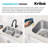 Kraus Premier Undermount Kitchen Sink with Waste Guard™ Garbage Disposal-115336789-115336788