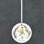 Sanson 12 Days 11 Pipers Piping Circle Shaped Ceramic Ornament