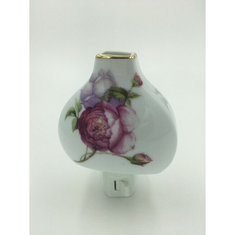 Veilleuse fleurs roses Naleia