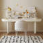 Bureau rectangulaire moderne et simple blanc-1659834824