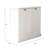 White Two-Compartment Tilt-Out Laundry Sorter Cabinet - MDF Laundry Storage Organizer with Removable Cloth Bags-122602697