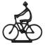 Homme à bicyclette, noir
