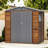 Iron-Wood Combination Tool Shed – A Perfect Blend Of Nature And Functionality-111195004
