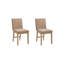 Chaise de salle à manger rembourrée avec dossier complet et structure en bois massif, paquet de 2-118657767-100710547