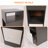 1-Drawer 2-shelf Modern Semi-open Nightstand
