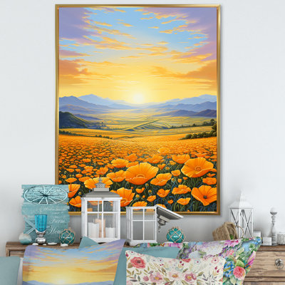 " Radiant Sunshine Marigold Flowers II "