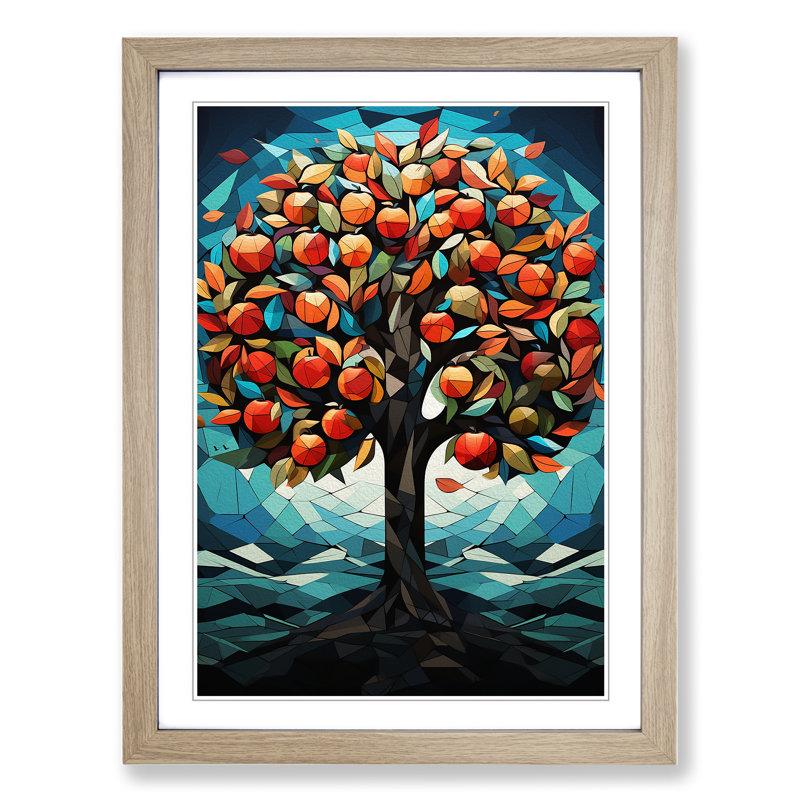 Single Picture Frame Wall Art, 46cm H x 34cm W, Oak Framed