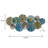 Handmade Multi-Color 3D Metal Flower Wall Decor with Hollow Layered Design