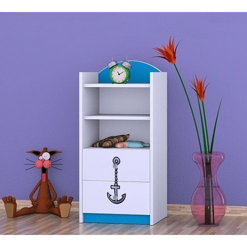 Raphael 96cm H X 45cm W Kids Cube, Blue