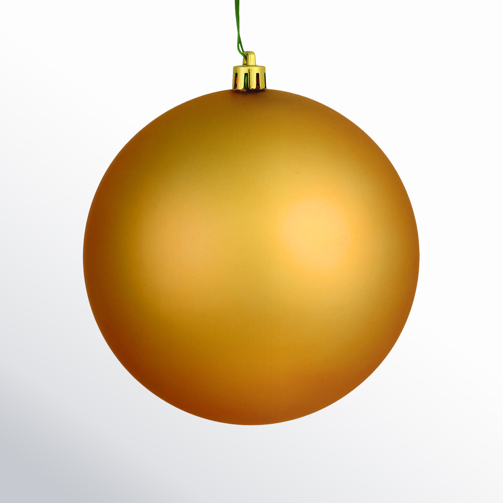 Shatterproof Bauble, Copper Gold, 2.4" H x 2.4" W x 2.4" D