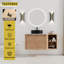 Meuble-lavabo mural simple 30 po avec lavabo et armoire d'appoint 30 po-338137491