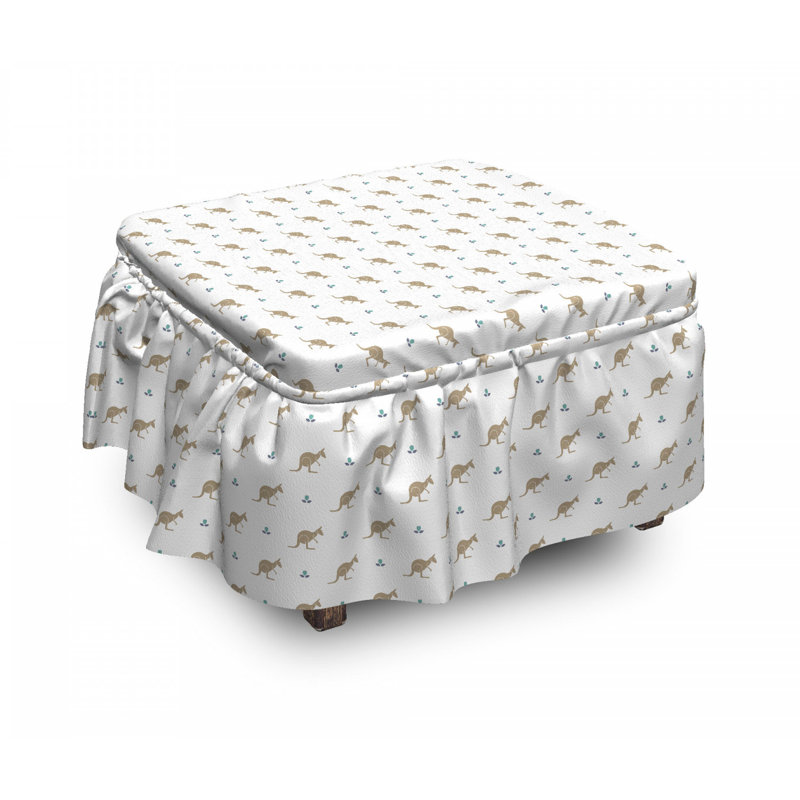 Housse pour repose-pieds fleur et animaux tulip