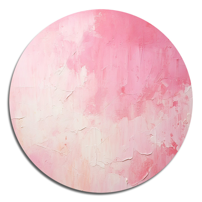 Coralyne - art mural floral rond en métal, H 36 po x l 36 po