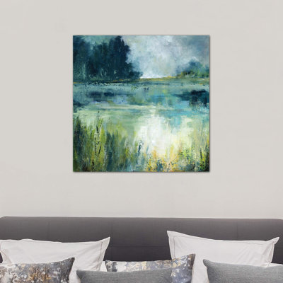 Reflections Edge by Carol Robinson - Wrapped Canvas Painting