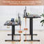 Mallus 120CM x 60CM Electric Height Adjustable Standing Desk-975068869-1045107961