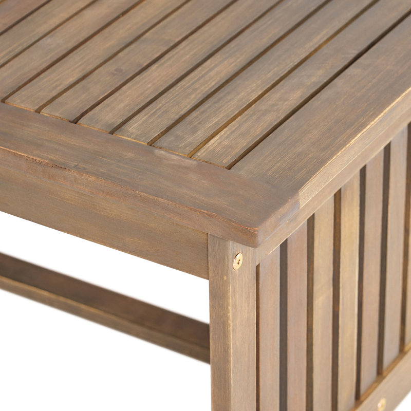 Wood Deck Coffee Side Table - Enhance Your Terrace Add A Touch Of Class