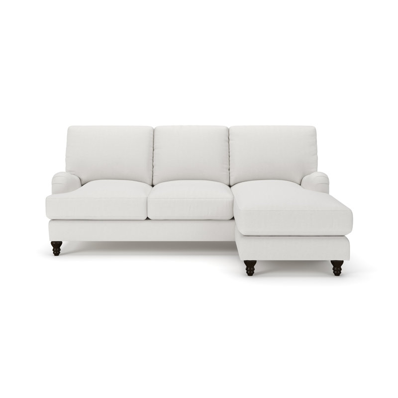 Canapé rembourré avec méridienne réversible Walters, Beige Macarena