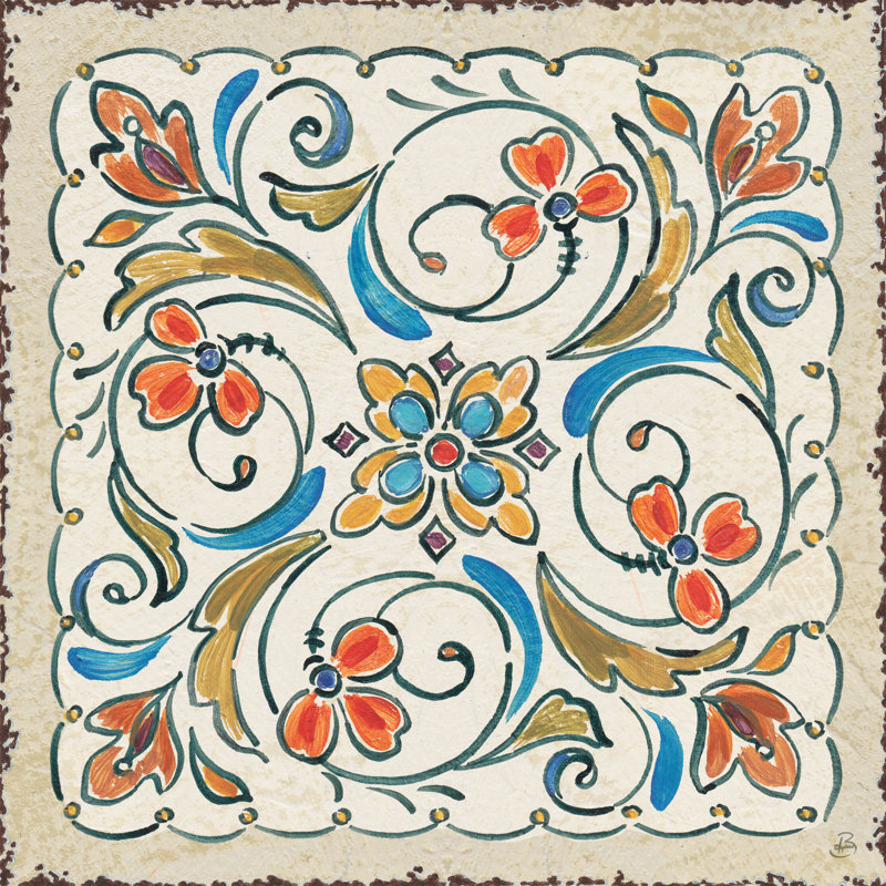 Mediterranean Flair XI by Daphne Brissonnet - Wrapped Canvas Art Prints, 30cm H x 30cm W