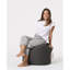 45cm Wide Round Solid Colour Pouffe Ottoman-78554645