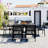 U-Style High-Quality Steel Outdoor Table And Chair Set-1860657045