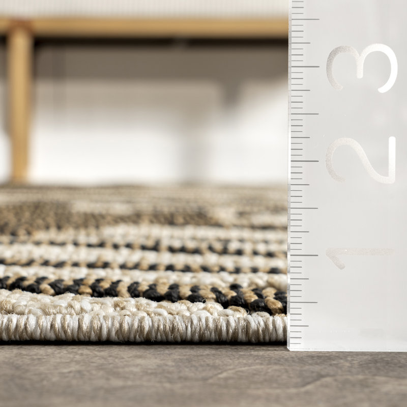 Tapis intérieur / extérieur Mandie, Rectangle 6 pi 7 po x 9 pi