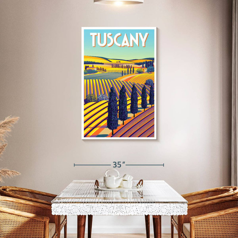 Affiche Aime Tuscany, H 45 po x l 30 po