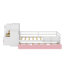 Lit plateforme simple en bois avec bibliothèque et garde-robe mobile-235176789