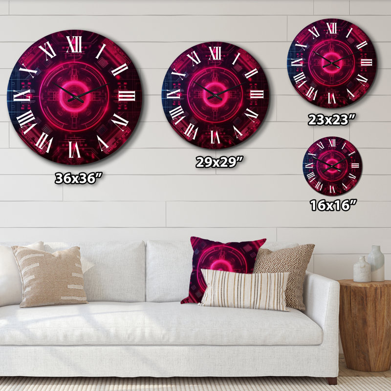 Metal Wall Clock, Extra Large