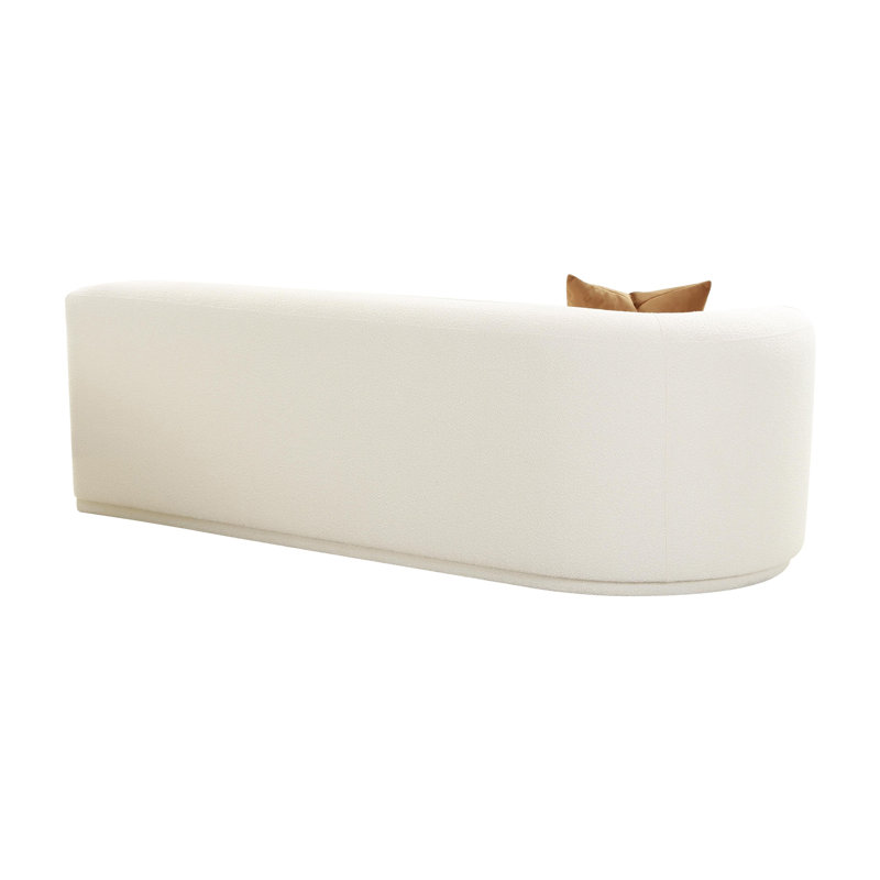 Cloteen Boucle Modular LAF Loveseat, Crème