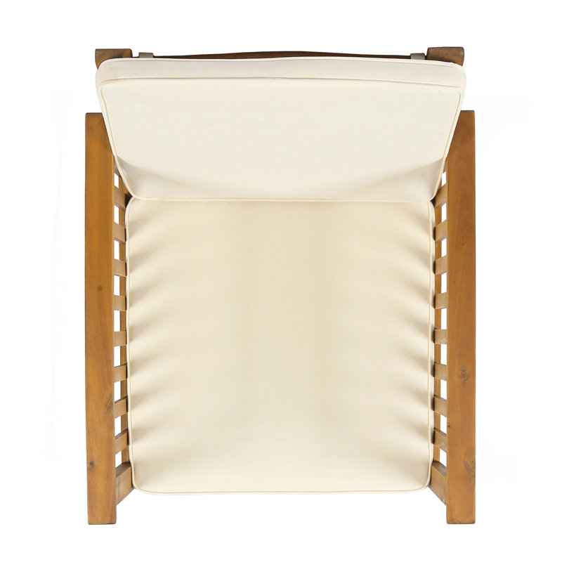Acacia Club Chair, Beige, Brown
