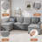 Rezarta 3-Piece Upholstered Sectional-1493237771