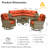 Tommy Outdoor Wicker 7 Person Seating Group With Cushions-359756642-349627907