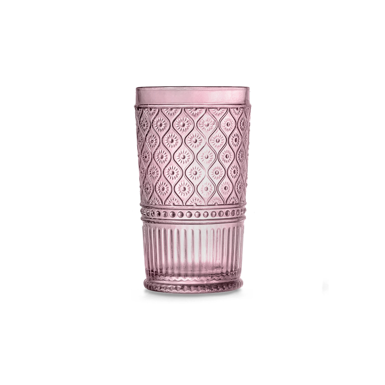 Claro Highball Glasses, 17 oz., Pink