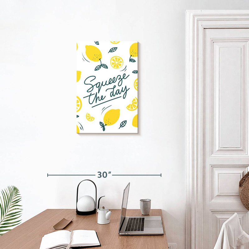 Yarlin Squeeze The Day Lemon Pattern, 24" H x 16" W