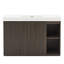 Meuble-lavabo autoportant de 122 cm (48 po) avec lavabo monobloc en surface solide, armoire de rangement spacieuse, fermeture amortie et design moderne-689171592-689171595