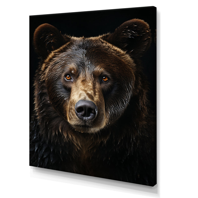 «Sadiel Bear Majestic Selfy I» sur toile, H 40 po x l 30 po x P 1,5 po