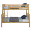 Lit superposé simple au-dessus de double en bois massif Aileana-362215879