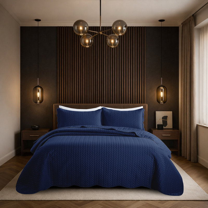 Ensemble de couvre-lits matelassés surdimensionnés Oxford, ensemble de literie en microfibre douce inspiré des hôtels, Pêche
