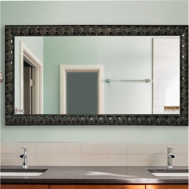 Avdulah Solid Wood Flat Wall Mirror, 58.5" H x 33" W