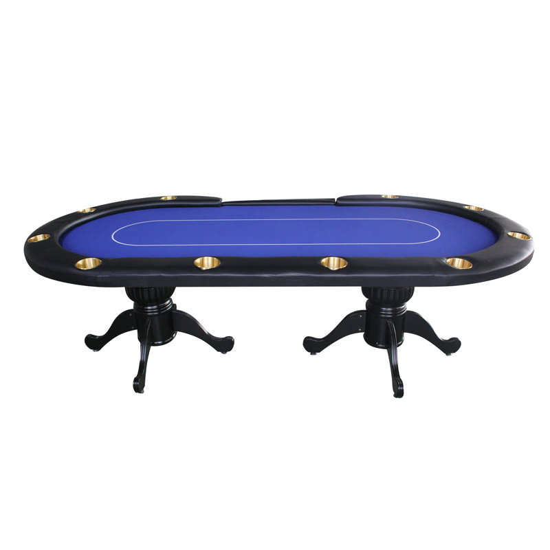 Table de poker pliable pour 10 joueurs 96 po INO Design, Bleu